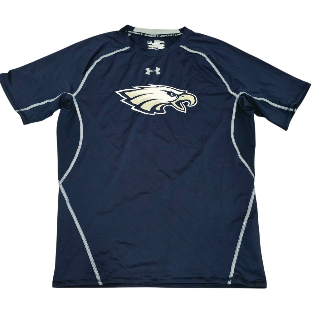 Under Armour Eagles Mens 2XL HeatGear Compression Shirt Navy Football Training